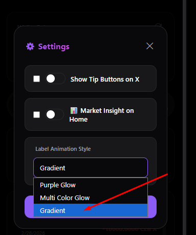 Latest version of the extension is now live. 

You can now change the label style from Settings.