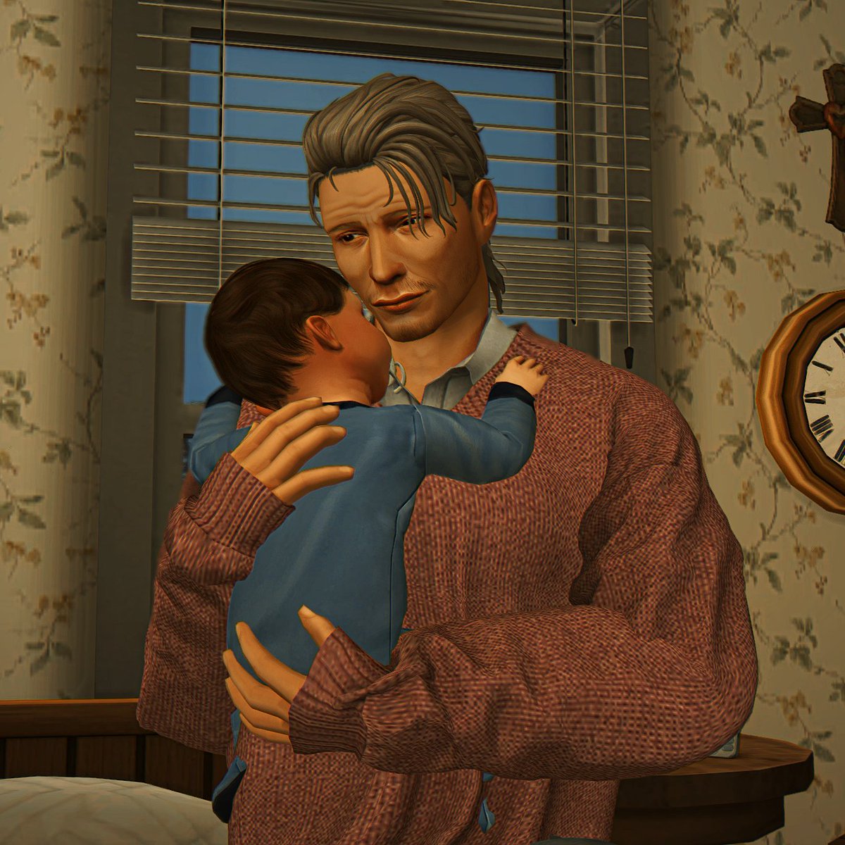 catasaurusrex0's tweet photo. Hannibal with Adam. (Will was napping, Adam had no choice but to go to his spare father) https://t.co/XbpF4m4zir