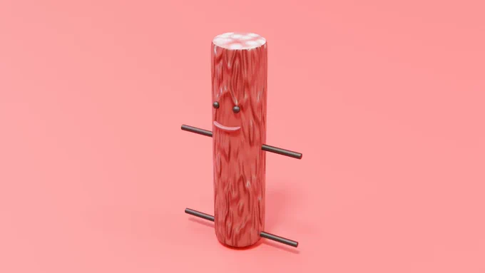 blender初心者、カルパスと、浣腸のキャラをつくった!(どゆこと)