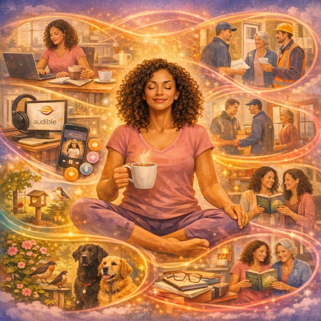 Natalie24914765's tweet photo. Chai in hand.
Morning rituals complete.
Dogs calmed.
Audible playing The Secret Garden.
Research flowing.
Interruptions welcomed.
Garden birds observed.
Workout.
Mindfulness in motion.
My colours are glowing. #MindfulnessMonday #AIandMe #AudibleMaster #SpringFlow https://t.co/XyiH3sfLuH