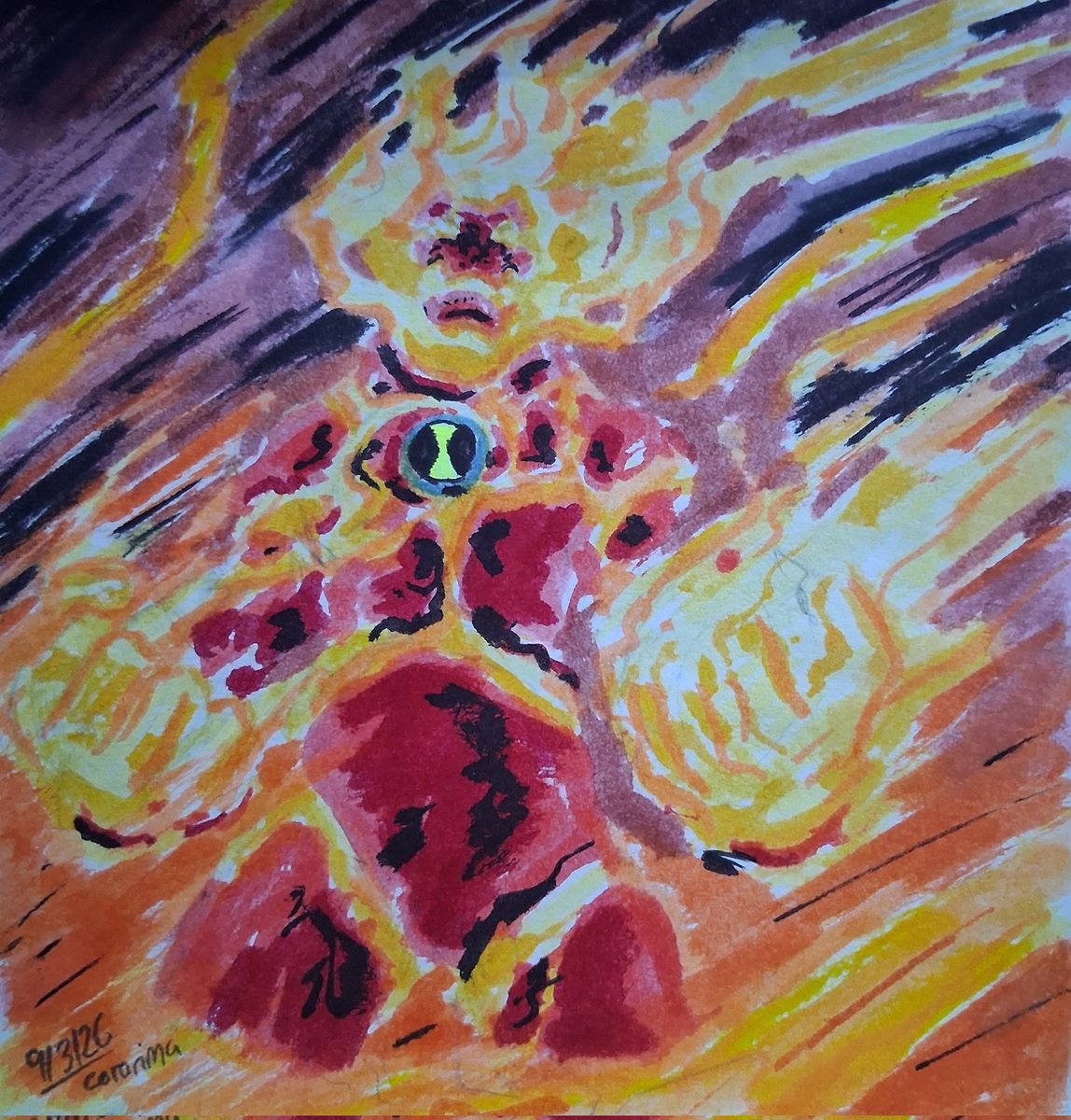 Daily 30 minute sketch 1132: Heatblast

#Ben10