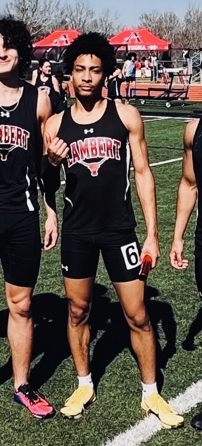 LambertHornsTF's tweet photo. 🚨NEW RECORD ALERT🚨
Ryon Horne breaks the Lambert HS Record for the 200 METER DASH with 22.45 seconds last Saturday at the 2026 Longhorn Stampede!!
#SPEEDKILLS #FEEDTHECATS #HOOKEM https://t.co/NC1knBbeSv
