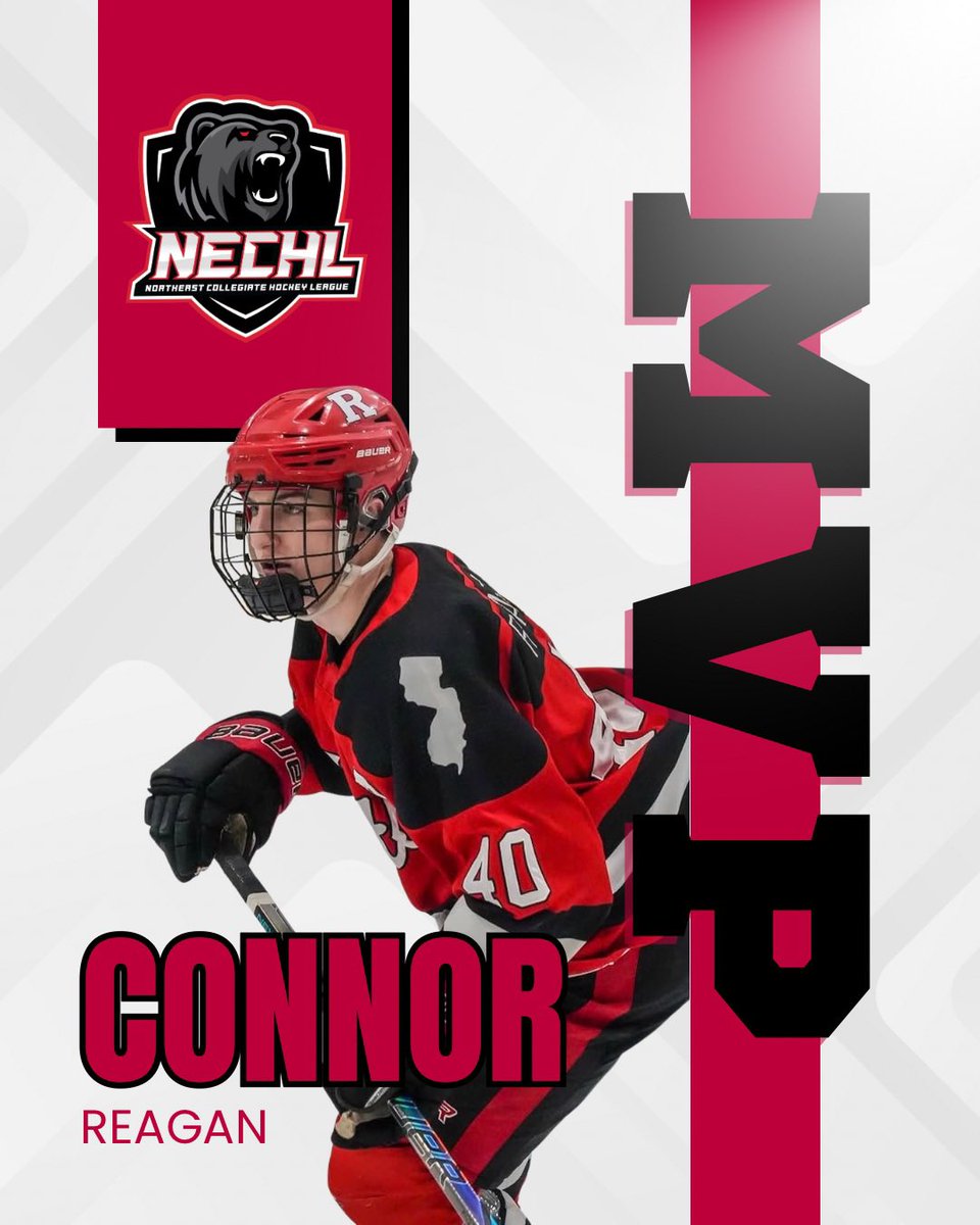 Your 2025/26 #nechl MVP is <a href="/RutgersUHockey/">Rutgers Ice Hockey</a> Connor Reagan