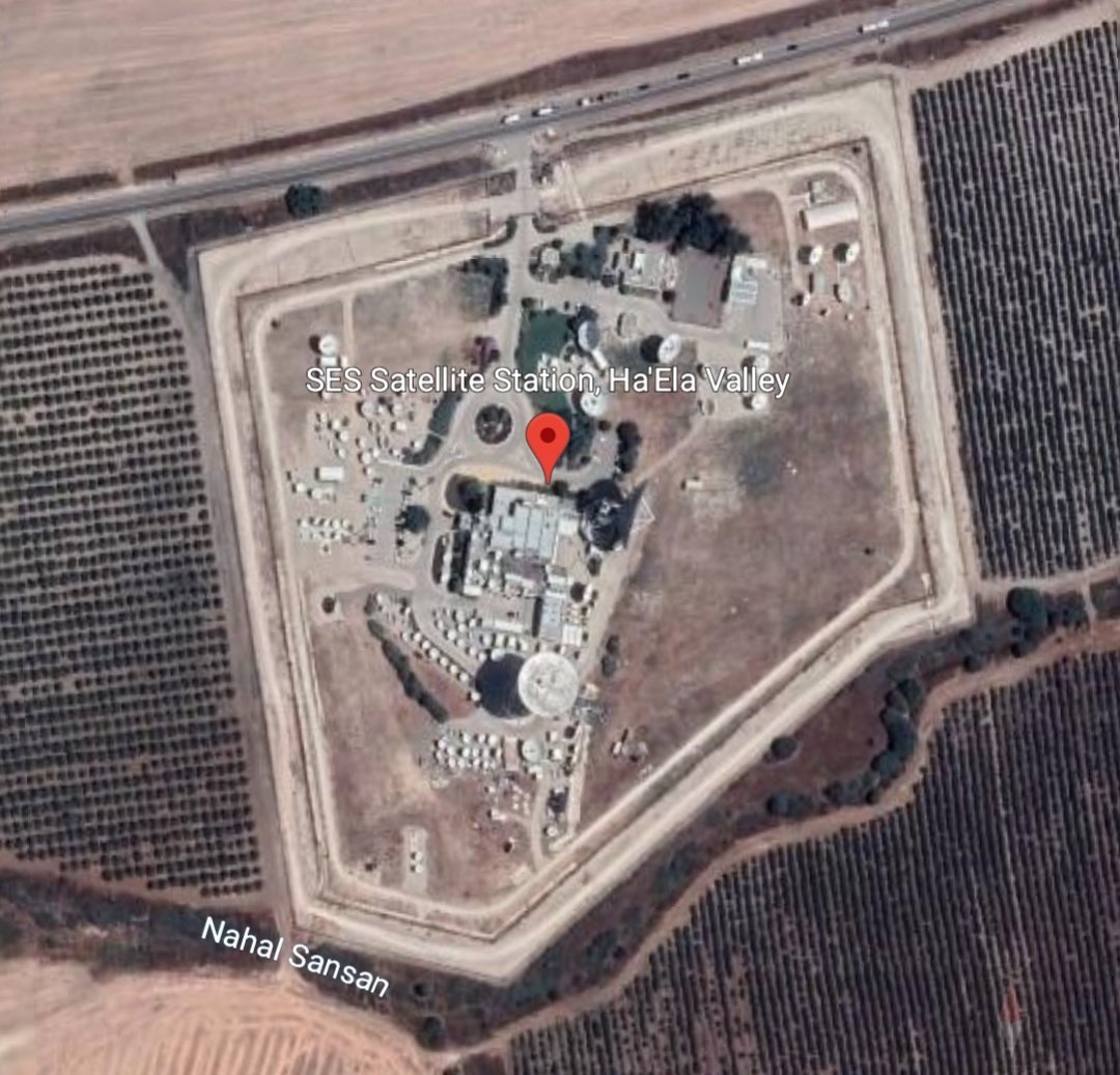 MenchOsint's tweet photo. Hezbollah seriously damaged Israel's SES Satellite station. https://t.co/9IgrKb6zap