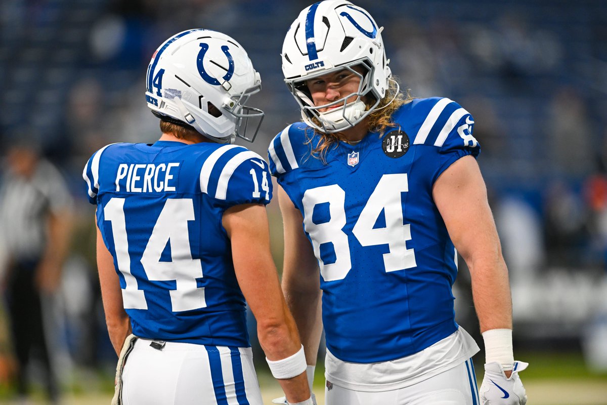 SleeperNFL's tweet image. The Colts' projected offense in 2026:

QB - Daniel Jones*
RB - Jonathan Taylor
WR - Alec Pierce
WR - Josh Downs
TE - Tyler Warren

Their window is now 👀