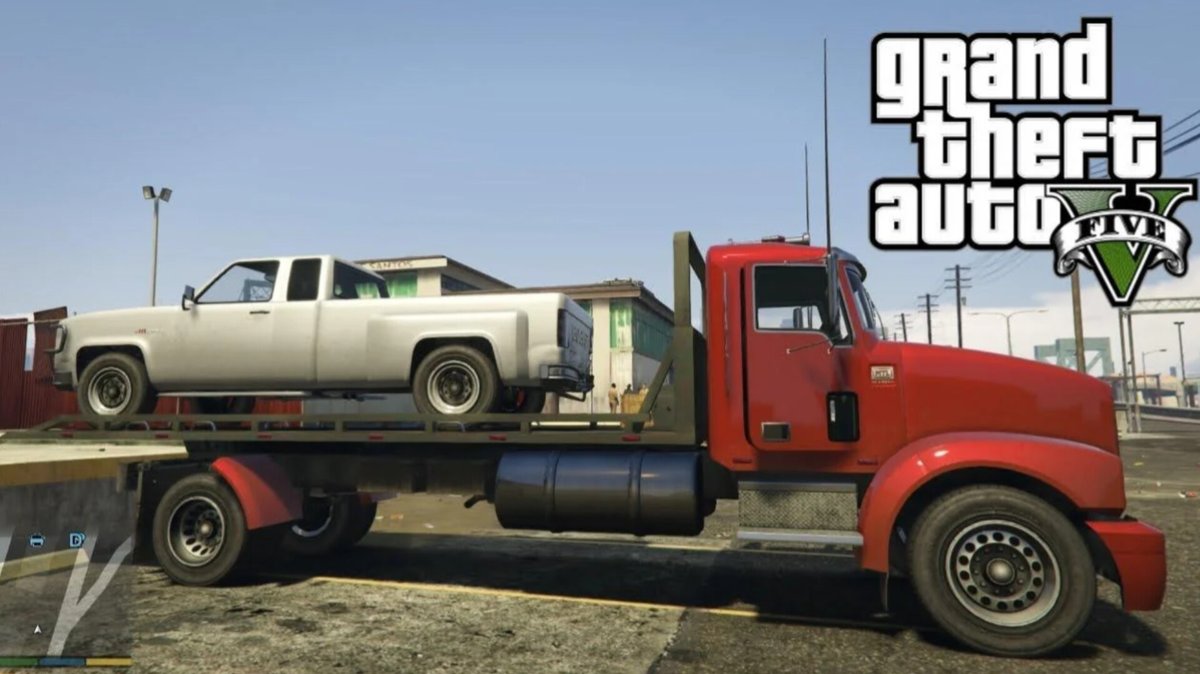 GTA6_Community's tweet photo. Can we pls get a functional flatbed?

It doesn't have to be complicated. Just back the flatbed up to a car, press left arrow to put vehicle on flatbed. Cutscene of the character running the winch &amp; tightening some straps &amp; done. I don't think this is too much to ask.

#gta #gta6 https://t.co/5z3HTFDh0j