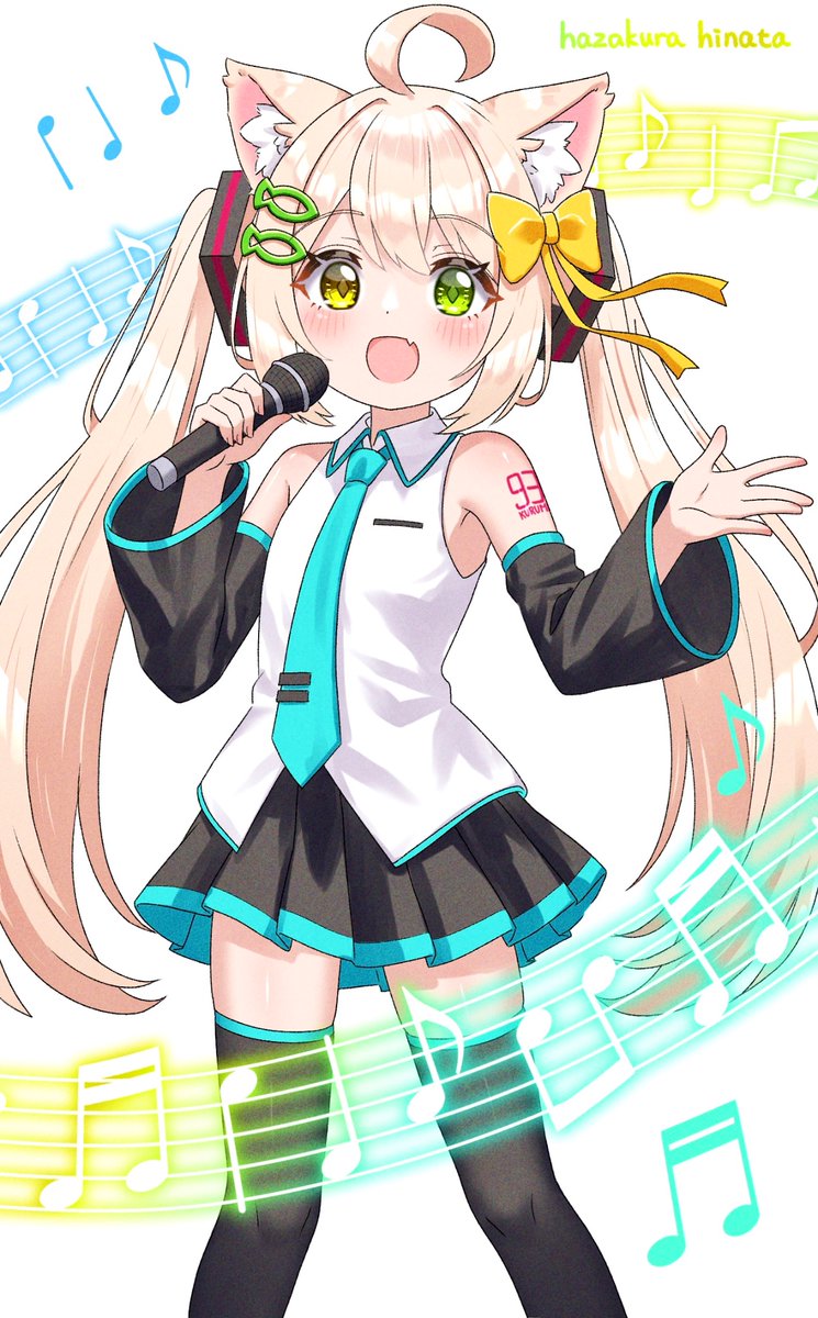 初音ミク 「ミクコスのくるみちゃん #ミクの日 #イラスト」|葉桜ひなた🍡🌸のイラスト
