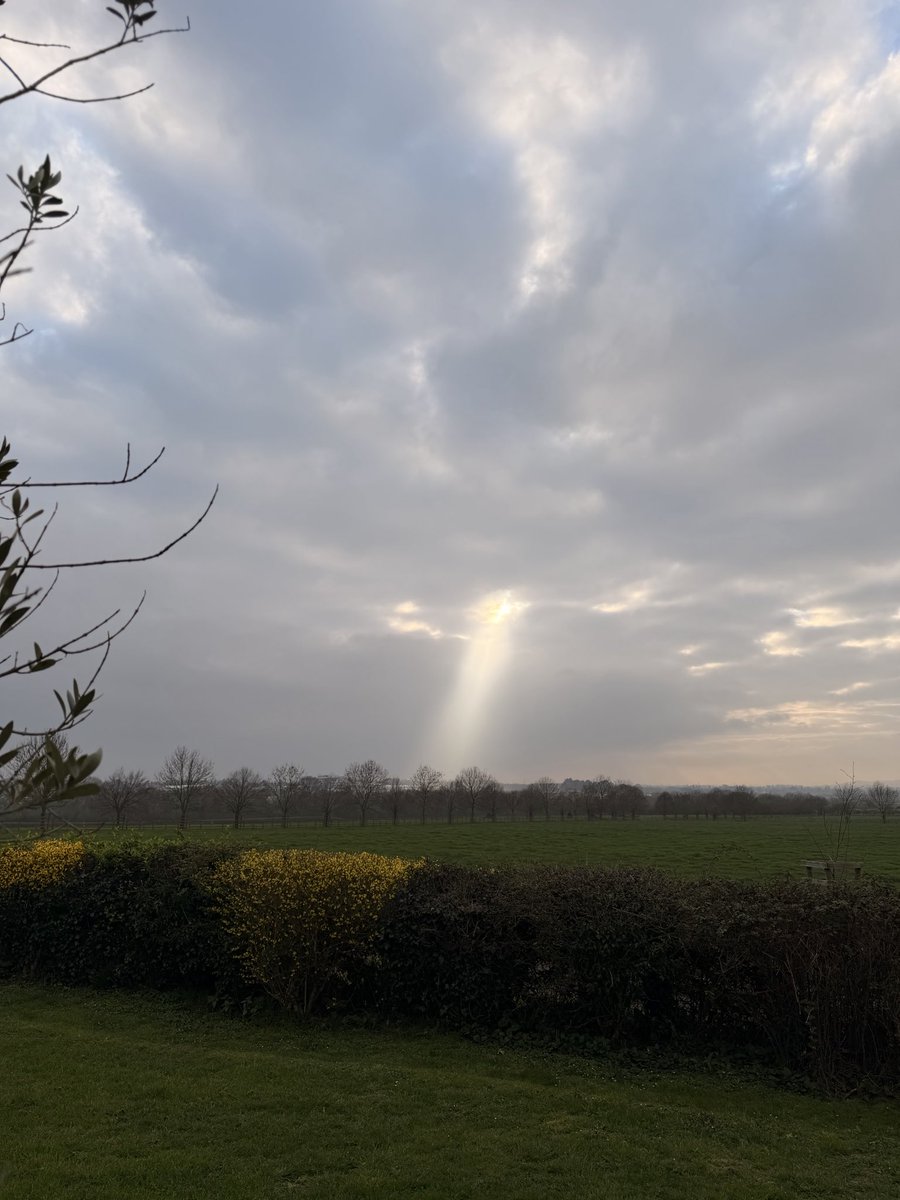 Hadleyls's tweet photo. Arrived to the digs at Cheltenham - the suns found its way out directly on the Grandstand 🏇 https://t.co/8eMaUFgcsQ
