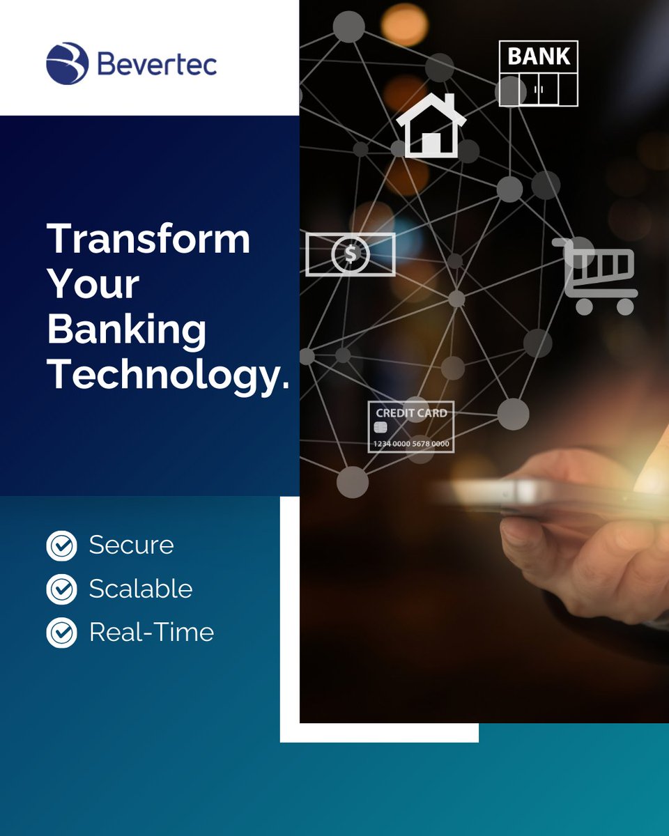 bevertec's tweet photo. Drive innovation with Bevertec’s software solutions—streamline banking operations, enhance security, and deliver seamless digital experiences. Stay ahead in digital banking: https://t.co/KDwuenuuRS #DigitalBanking #FinTechSolutions #Bevertec https://t.co/ZqafnzioeE