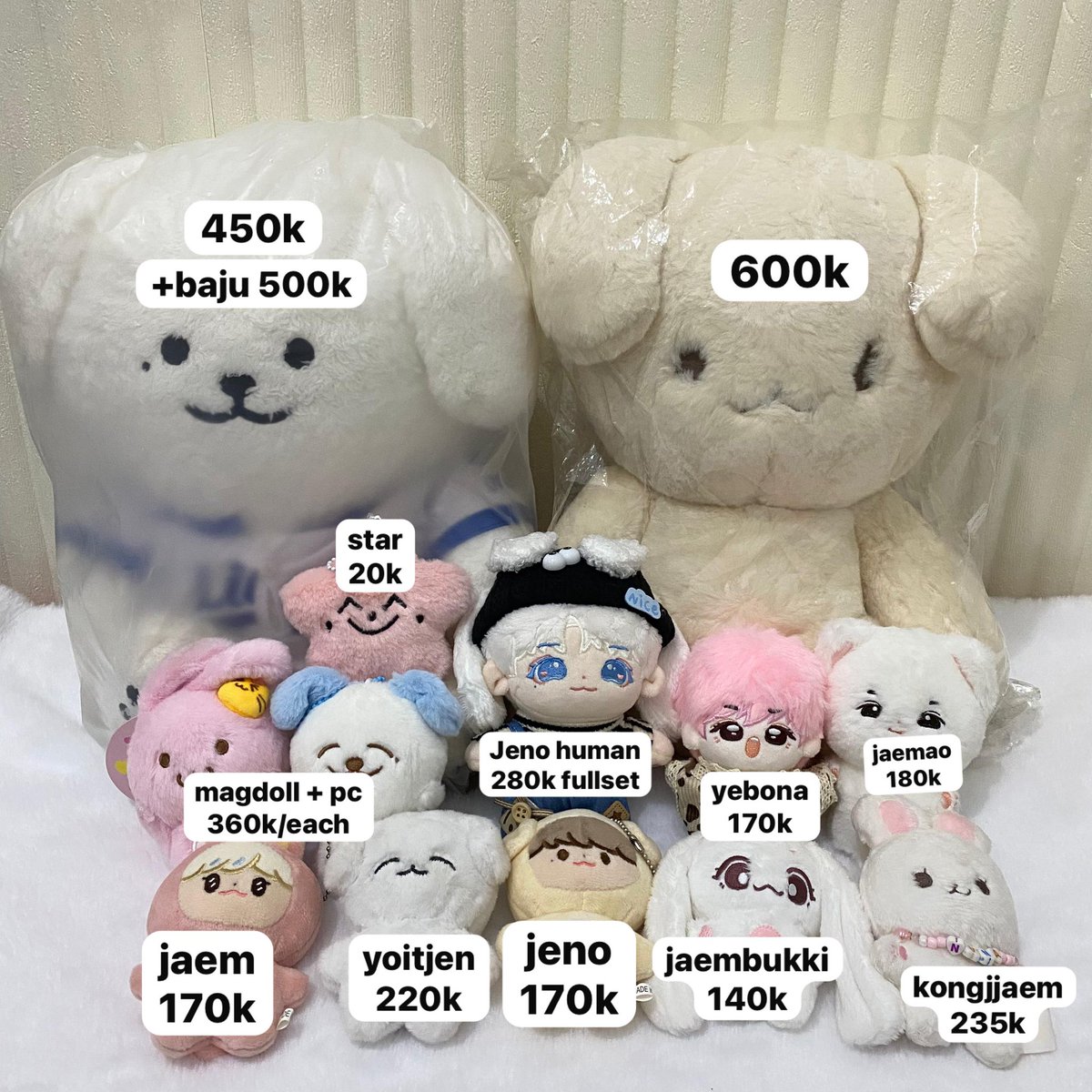jaenocean's tweet photo. [Help RT] aku mau kurangin koleksiku
#neosell wts doll jeno jaemin jaehyun price in pict yaa~
split pay co by 🍊
dom Jakarta Utara, exc packing + admin yaah bisa nego tipis

FREE PC OFFICIAL RANDOM TIAP PEMBELIAN YAH💓 https://t.co/IvsKSULrXZ