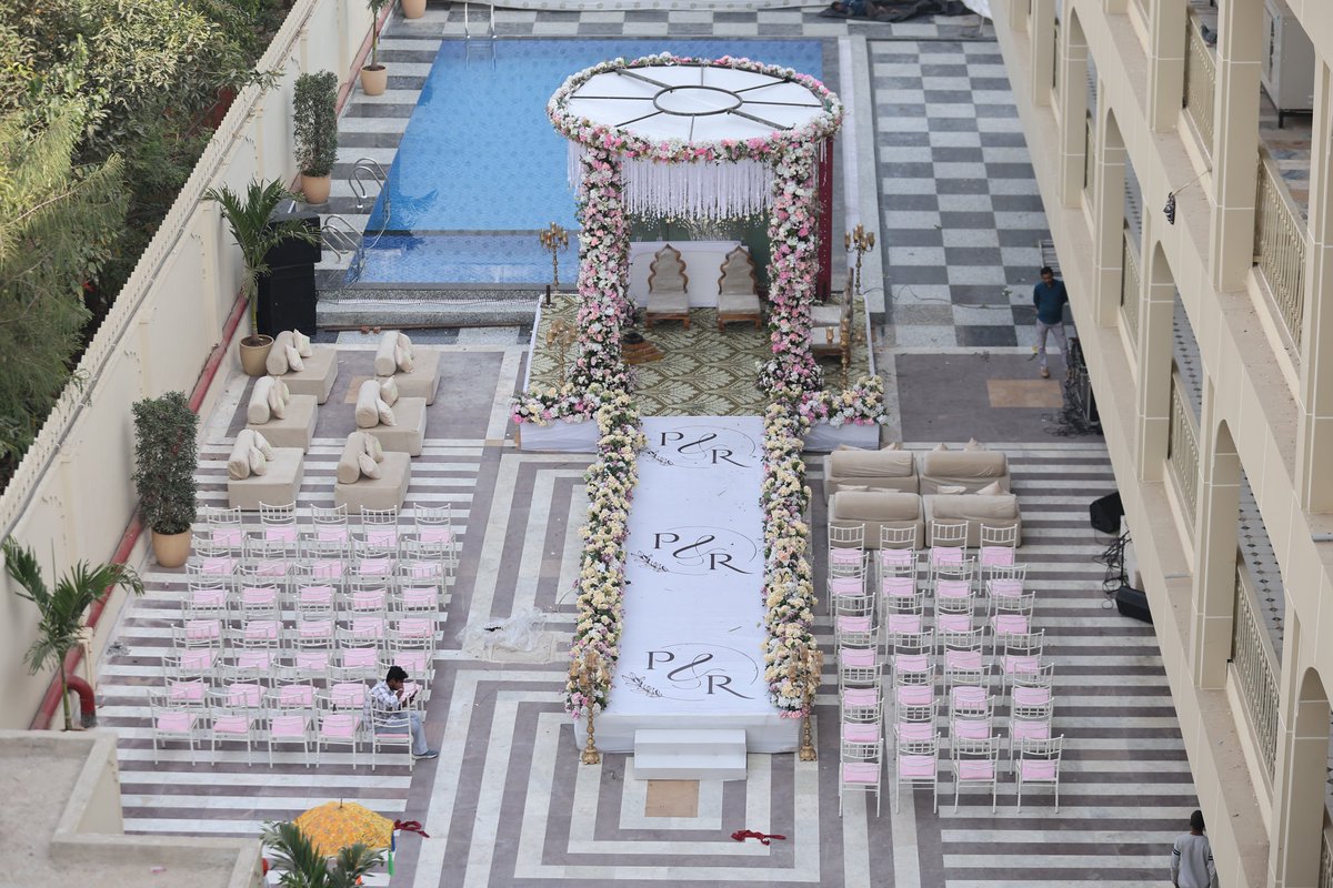 theprinceevents's tweet photo. A dreamy floral aisle, royal mandap, and unforgettable vows. 💍 Planned by Luxury Wedding Planners in Jaipur for a magical celebration. 
#LuxuryWedding #JaipurWedding #WeddingDecor #ThePrinceGroupOfEvents #LuxuryWeddingPlannersinJaipur https://t.co/GUaJV1sI9H