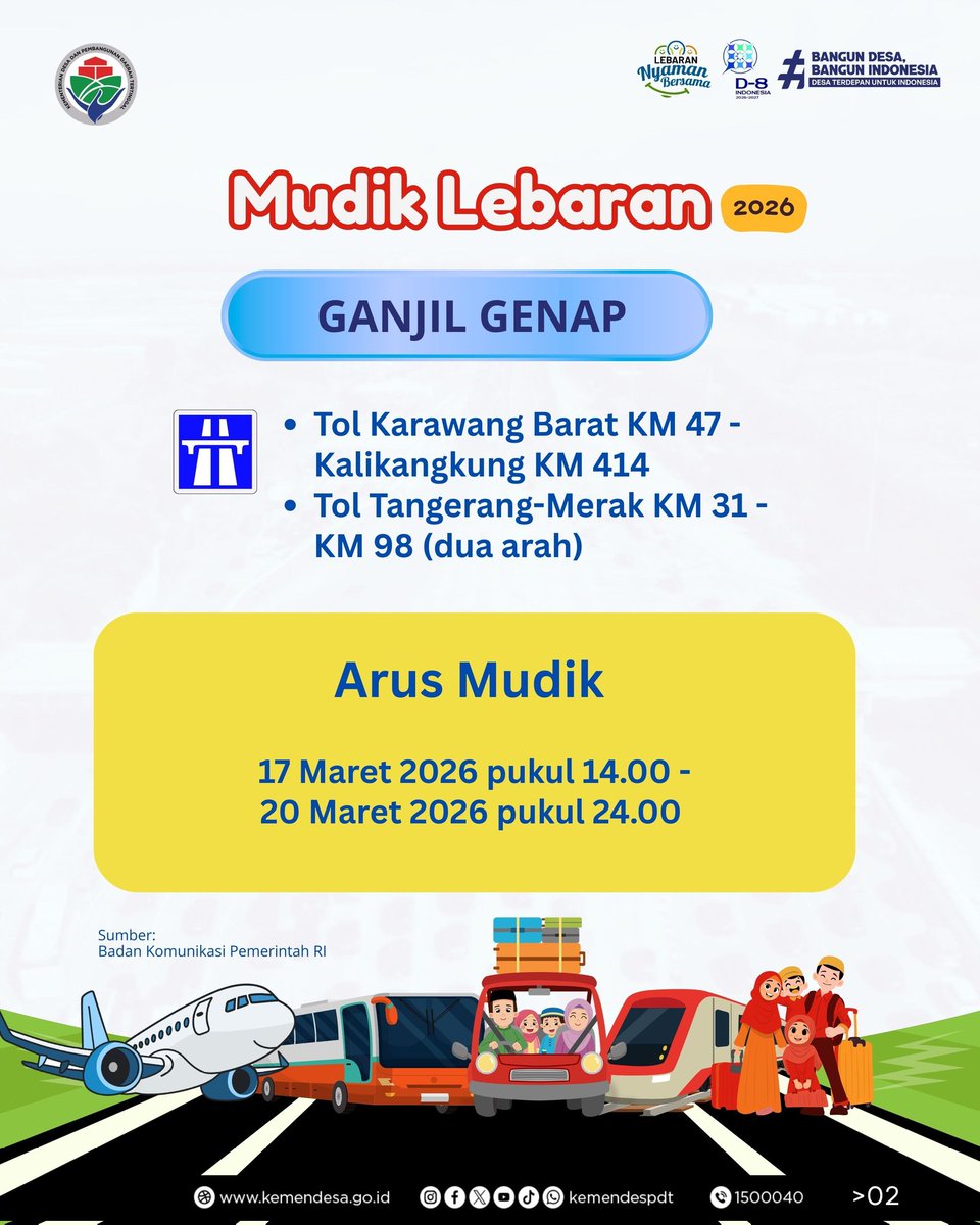 agar perjalanan mudik 2026 makin lancar dan nyaman, Pemerintah melalui Kementerian Perhubungan bersama Korlantas Polri dan Kementerian Pekerjaan Umum (PU) resmi menetapkan pengaturan lalu lintas lewat Surat Keputusan Bersama (SKB).