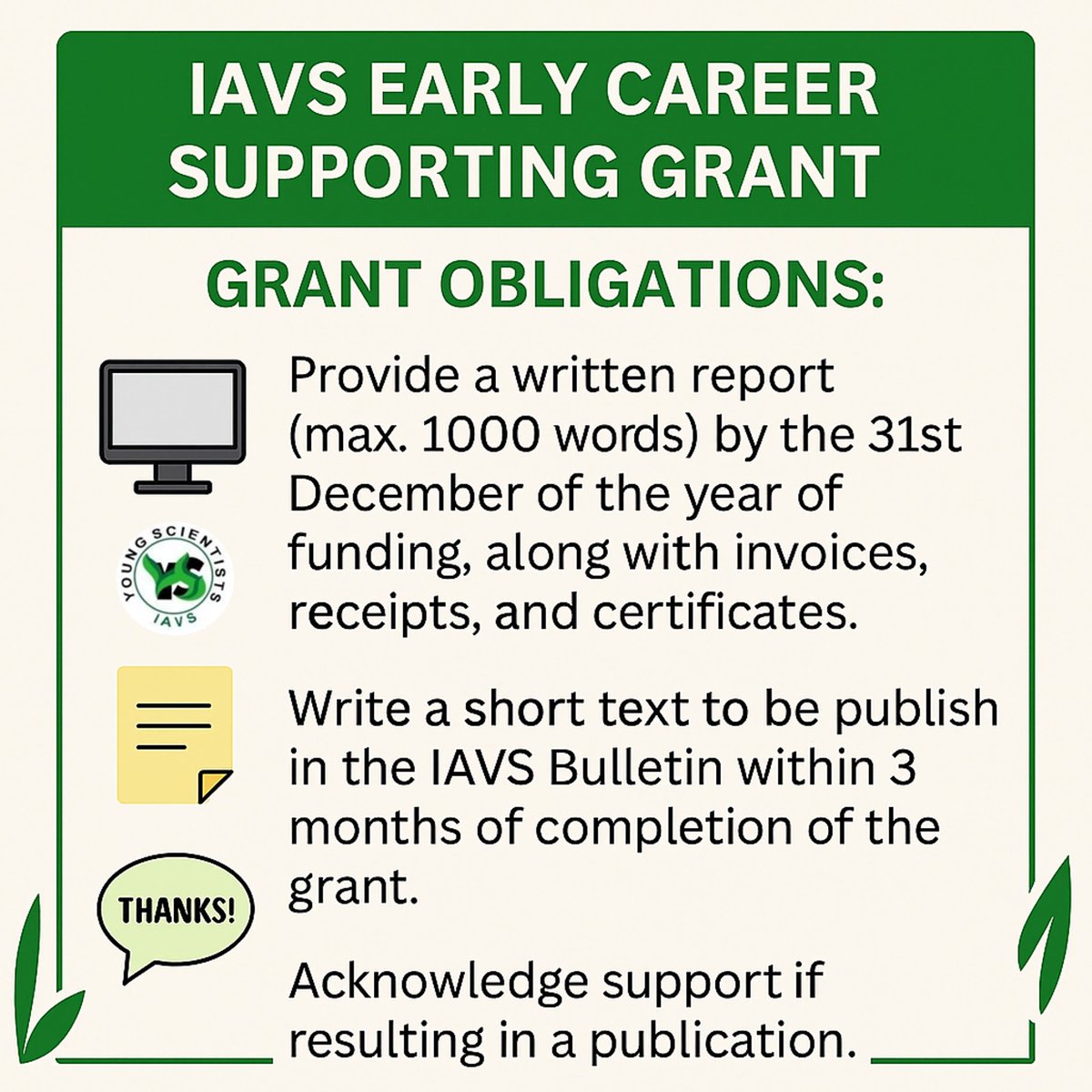 IAVS Young Scientists tweet media