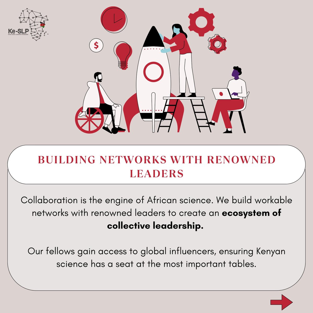 KenyaSLP's tweet photo. Traditional leadership looks for right, Impactful leadership navigates the unknown.​At @KenyaSLP we don't just follow processes we create them.
​
​#ScienceLeadership #KenyaInnovation #STEM #GlobalImpact #Innovation https://t.co/IFkOuHTp5P
