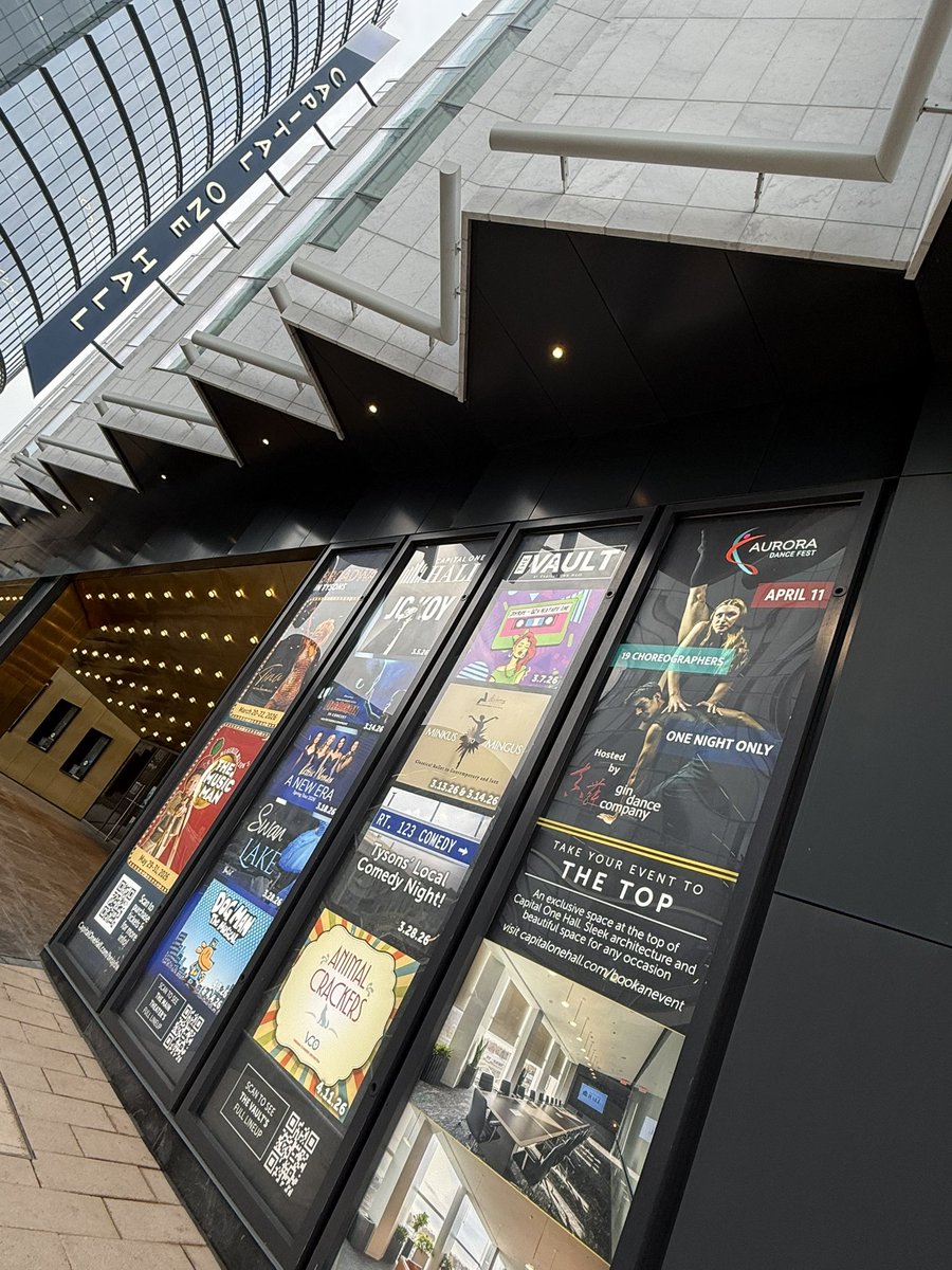 We spotted Gin dancers, Rachel Bozalis and Justin Cerda on the marquee at <a href="/CapitalOneHall/">Capital One Hall</a>! Come enjoy this vibrant and inspiring evening of dance on April 11!! Tix: ticketmaster.com/event/15006434…
.
.

#ginAuroraDanceFest #gindance #AuroraDanceFest #dance #dancefestival #movement #dancer
