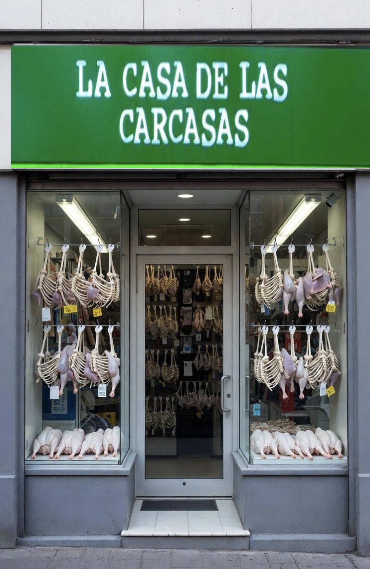Zaldiko's tweet photo. Hoy abren nueva pollería en mi barrio.
#lacasadelascarcasas https://t.co/YlTnwPuoRL