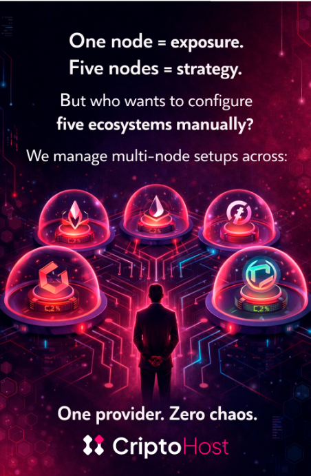 cripto_host's tweet photo. One node = exposure.
Five nodes = strategy.
But who wants to configure five ecosystems manually?

Aethir • DUSK • Hychain • Lava • Nibiru • NodeOps • Powerloom • Rivalz • Unichain • t3rn • XAI
One provider. Zero chaos.
→ https://t.co/zuMHPuDMwb https://t.co/yypAT4H7R5