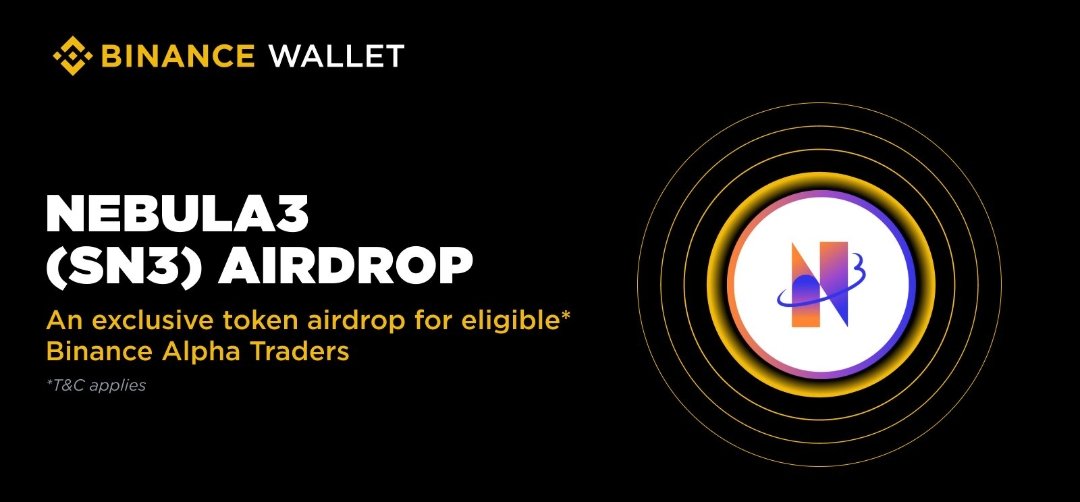 Binance Alpha
$SN3 Airdrop on March 11 🎉🎉
Details— TBA