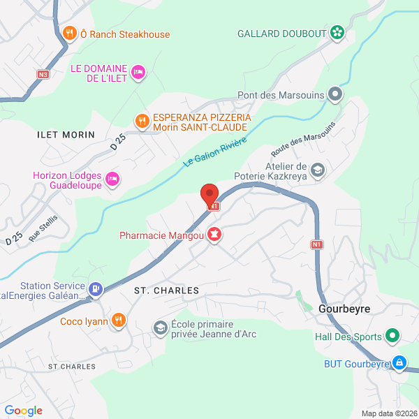 🕒 09/03/2026 08:26 - #accident

⚠️ Accident signalé sur la route N1 à Gourbeyre. Prudence.
Suivre l'évolution de l'incident sur les routes de #Guadeloupe.
🔗 app.routanou.fr/item/YxSLB7iMX…
#sécuritéroutière
