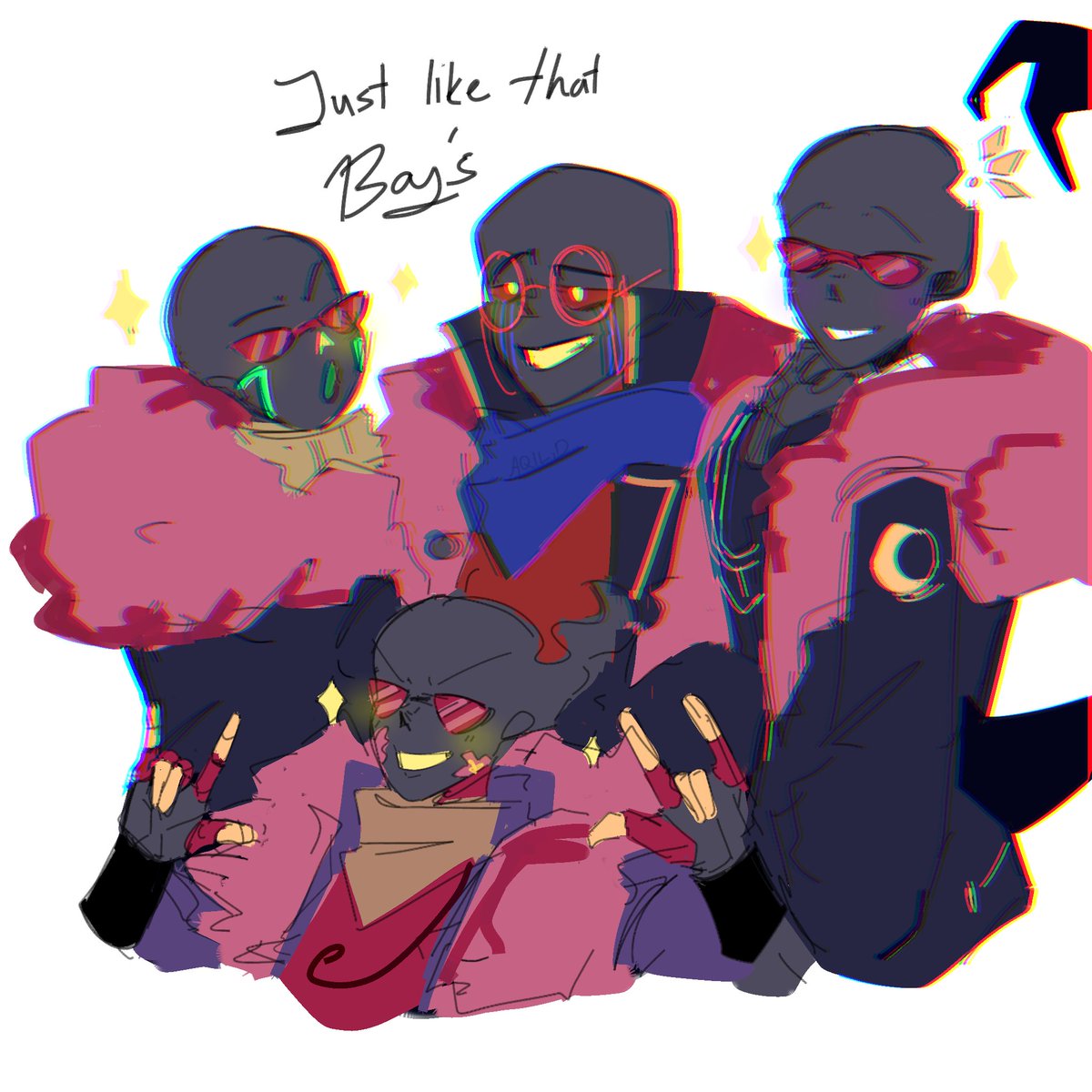 Tch .,Slay 💅

#Perfect_familynk #paperjamsans #Gradientsans #radiersans