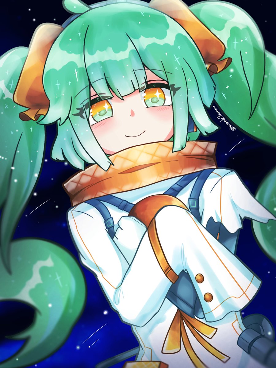 今日は #ミクの日2026 ！

なので自分の好きな曲
「そにあずれこーど」のSoniaちゃんを
描きました…！

 #伝書とりぴよ