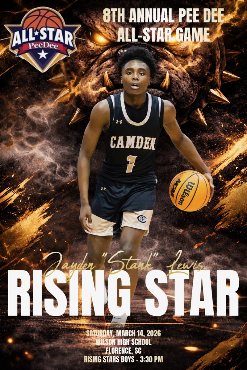 camden_hoops's tweet photo. Congratulations to Jahleel Gaines and Jayden “Stank” Lewis on being selected to play in the PeeDee all star games. https://t.co/joBsDF5MYU