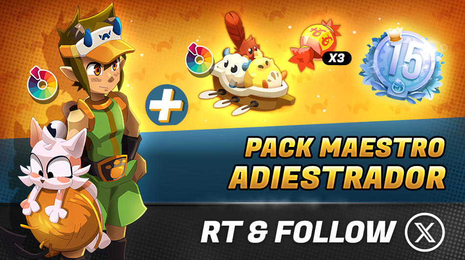 DOFUSTouch_ES's tweet photo. 🐱 ¡Adopten un montón de criaturas adorables y dejen hablar su instinto animal con el Pack Maestro Adiestrador!

🔁RT + Follow para intentar ganar el Pack Maestro Adiestrador https://t.co/o7WG7BPgej