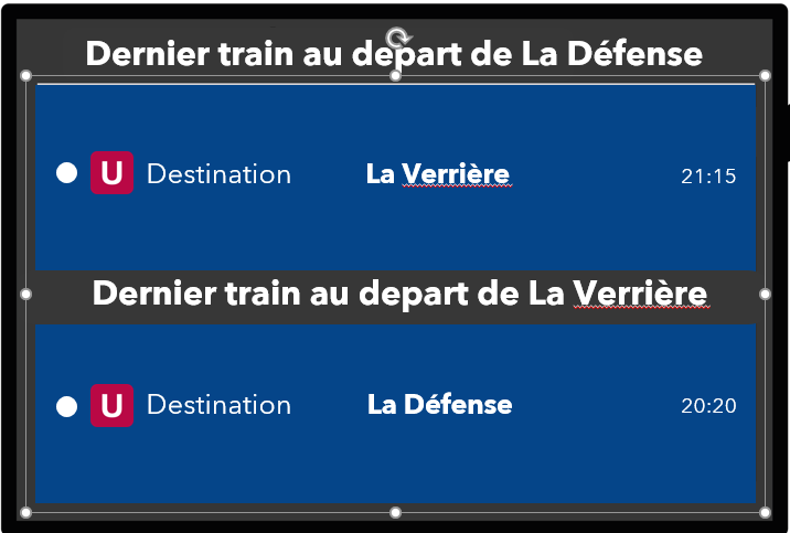 Lignes N et U tweet media