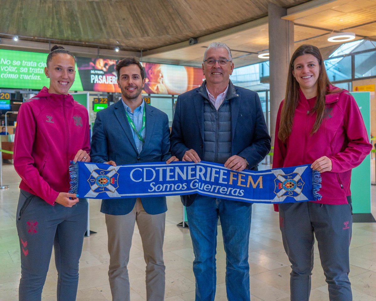 CDTFemenino's tweet photo. 🤍💙 Un viaje hacia la historia: El Costa Adeje Tenerife presenta junto a @BinterCanarias la semifinal de Copa de la Reina en el Heliodoro 🙌🏻

La compañía canaria patrocina el encuentro de vuelta de la semifinal del próximo martes 17 a las 19:00h🇮🇨

🔗 https://t.co/jaBXjAm7pU

#UnMismoLatido #CostaAdejeTenerife #CDTFemenino