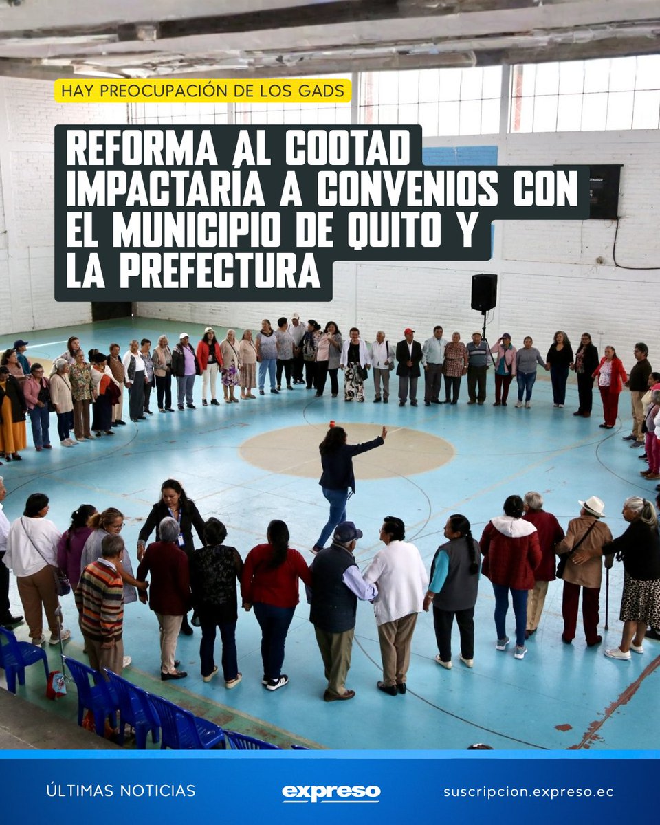 Expresoec's tweet photo. A sus 73 años, Cristina Guachamira teme que la reforma al COOTAD afecte los servicios sociales para adultos mayores, de los que participa desde hace más de una década en Puembo.

Amplía la información: https://t.co/NpyDGRqZij https://t.co/YPbelsoRHX