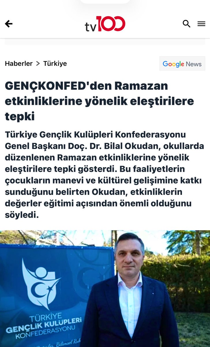 genckonfedTR's tweet photo. GENÇKONFED'den Ramazan etkinliklerine yönelik eleştirilere tepki - Türkiye Haberleri - TV100 https://t.co/PZCmC8VcOg @tv100 aracılığıyla https://t.co/0TctTvmk4I