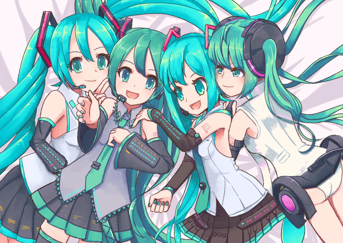 #ミクの日
過去絵ですが、おいわい！