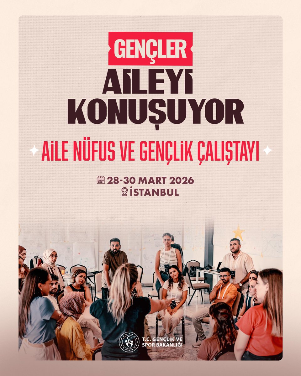 Gençler söz sizde!

📣Aile, Nüfus ve Gençlik Çalıştayı başvuruları için son gün YARIN!

📝28-30 Mart tarihlerinde İstanbul’da gerçekleşecek Aile, Nüfus ve Gençlik Çalıştayı'nda fikir ve önerilerinizi dinlemek için heyecanlıyız. 

🔗Başvurularınızı bekliyoruz: