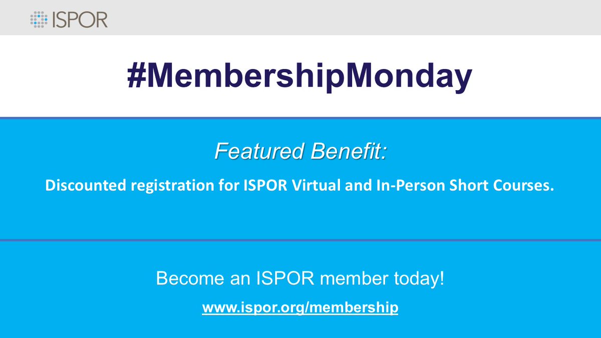 ISPOR tweet media