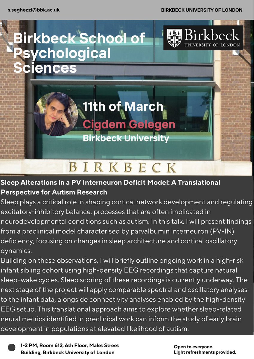 Birkbeck School of Psychological Sciences tweet media