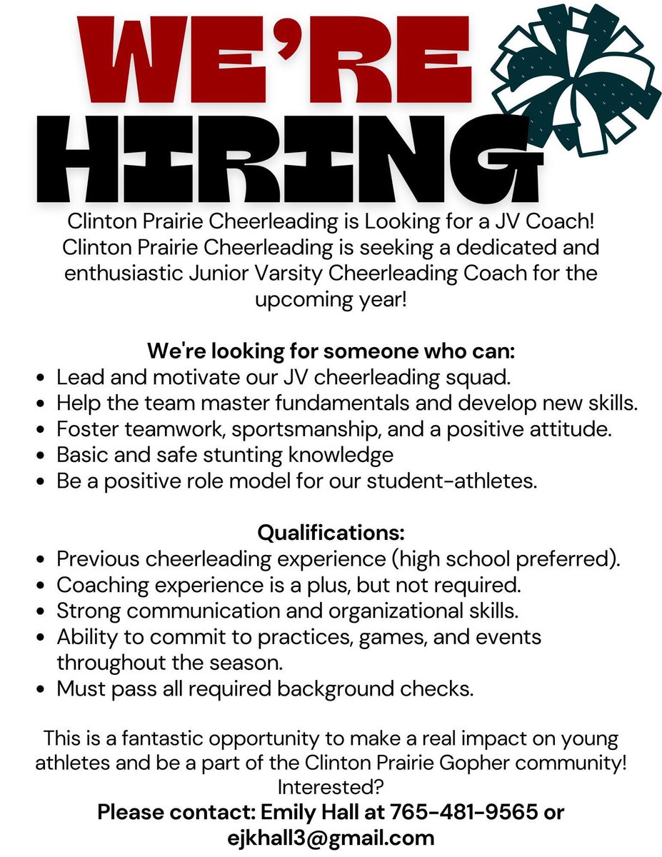 Clinton Prairie Cheerleading tweet media