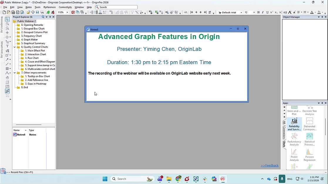 OriginLab® tweet media