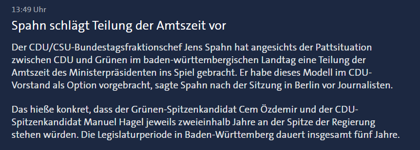 Lasst mal dritteln, ich will auch ma'.