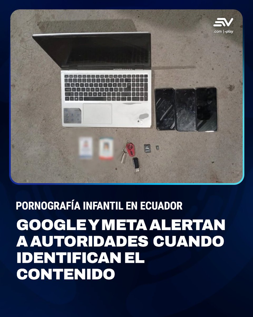 Las empresas tecnológicas se han convertido en informantes de la justicia ecuatoriana, al ser obligados a reportar a Estados Unidos cuando detectan material de archivos de abuso sexual infantil. La información llega a la Fiscalía de Ecuador. 💻 bit.ly/4d8Lnqe