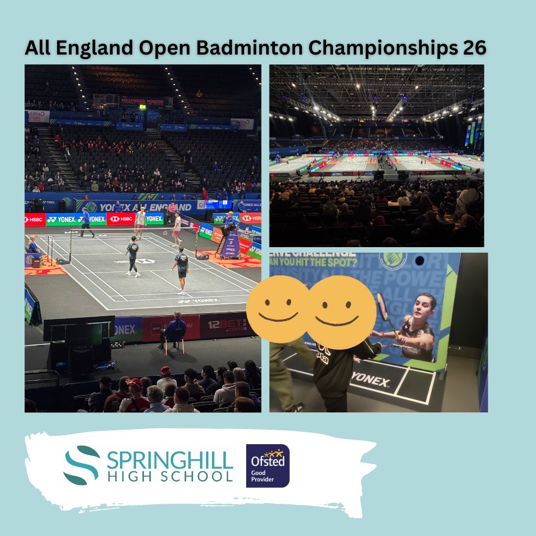SHHSUK's tweet photo. #AllEnglandOpenBadmintonChampionship 17 pupils from all 4 sites had a great time at last week’s Badminton trip!  They got involved, asked great questions and showed so much  enthusiasm! 👏 https://t.co/qN1kCaBtAI