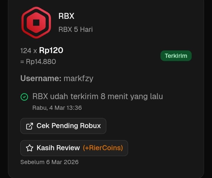 markfszy's tweet photo. pertama kali top up robux via gamepass, dapet rekomen dari base roblox beli disini @rierbux. bener ajaa dong fast respon dan trustedd gaiss https://t.co/gWGzvmDBhK