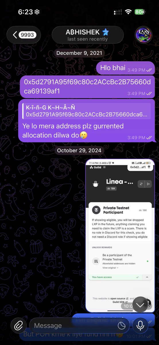 CryptoKingdom78's tweet photo. @EarnByAbhi @yososocial Bhai loyal and old user hu mujhe kab doge code?? https://t.co/gNvmYp5MAf