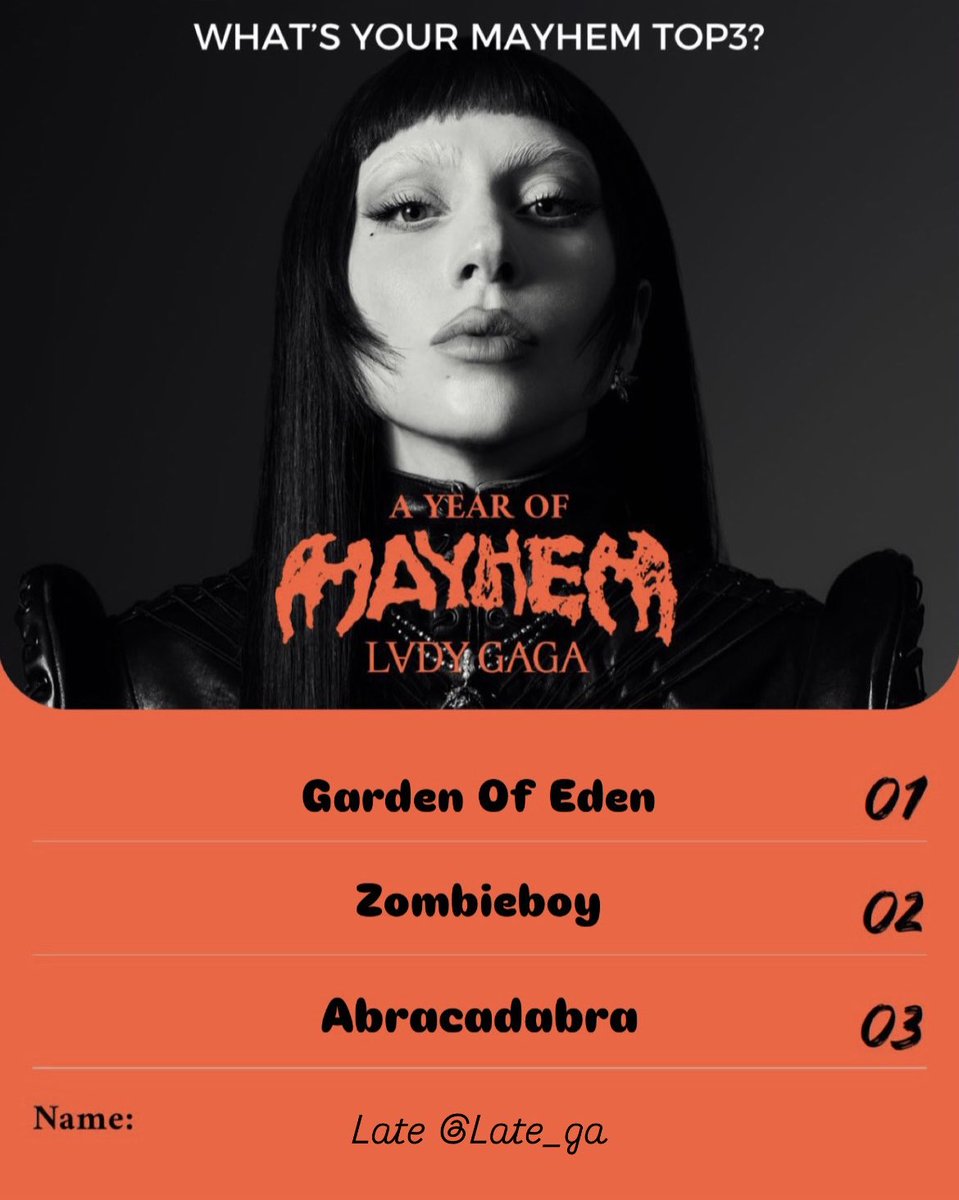 Late_ga's tweet photo. #メイヘムTOP3

MAYHEM1周年おめでと！！
一日に何回も聴いてる🎶♡

Gaga様日本来てくれてありがとう
LIVE最高でした🥹👏🏻

#レディー・ガガ https://t.co/IY3lsthJfA