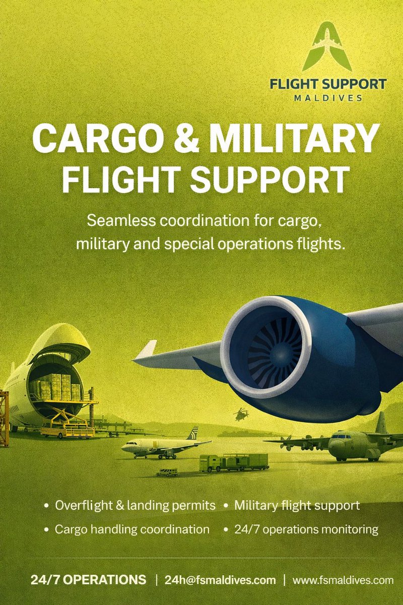 Flight Support Maldives tweet media