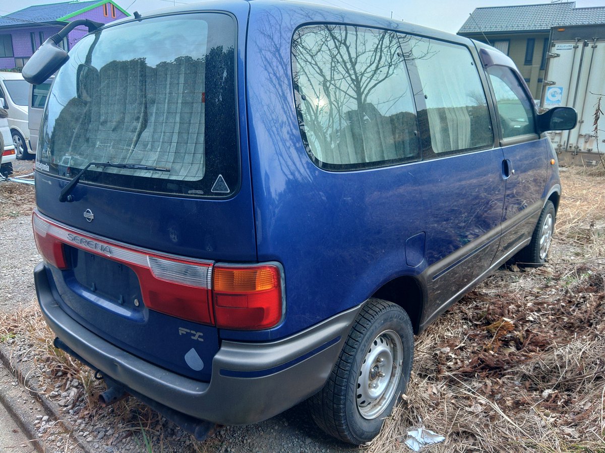 bacchigoo's tweet photo. 平成9年式
日産・セレナ
純正5速MT
走行85000km
の車体が入荷しました。
ヒッチメンバつき
8名乗車の乗用��録ですが、貨物や特殊に変更可能です。
お乗りだし総額で70万円くらいを予定しています。よろしかったら如何でしょうか。

縦置きSR20、5速MTなので実質シルビアミニバンですね(ヨンダブやけど https://t.co/y4I9QmHjqG