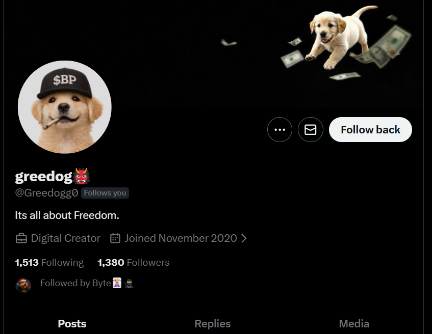 Please ensure you block fake <a href="/Greedoggo/">greedog👹</a> 

Fake >> @greedogg0

Notice his username uses 0 instead of o. 

His profile is EXACTLY the same other than that. 

Don't get scammed by these rats.