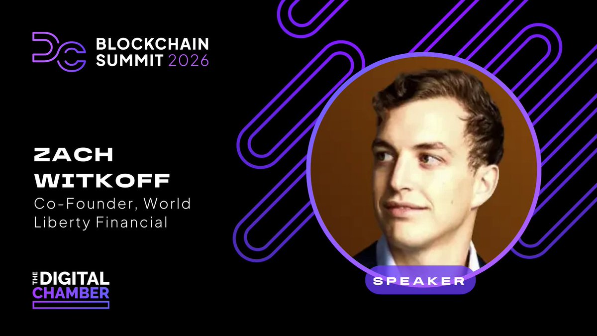 Last week Florida made history, passing the first state-level stablecoin framework in the US 🇺🇸

Now the conversation moves to Washington.

Our Co-Founder &amp; CEO <a href="/ZachWitkoff/">Zach Witkoff</a> takes the stage at <a href="/DigitalChamber/">The Digital Chamber</a>'s DC Blockchain Summit 2026 alongside Sen. <a href="/BillHagertyTN/">Bill Hagerty</a>