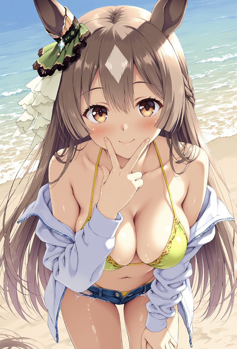 S_M1S4_01's tweet photo. 水着 サトノダイヤモンド sfw https://t.co/MrniwLYoTV