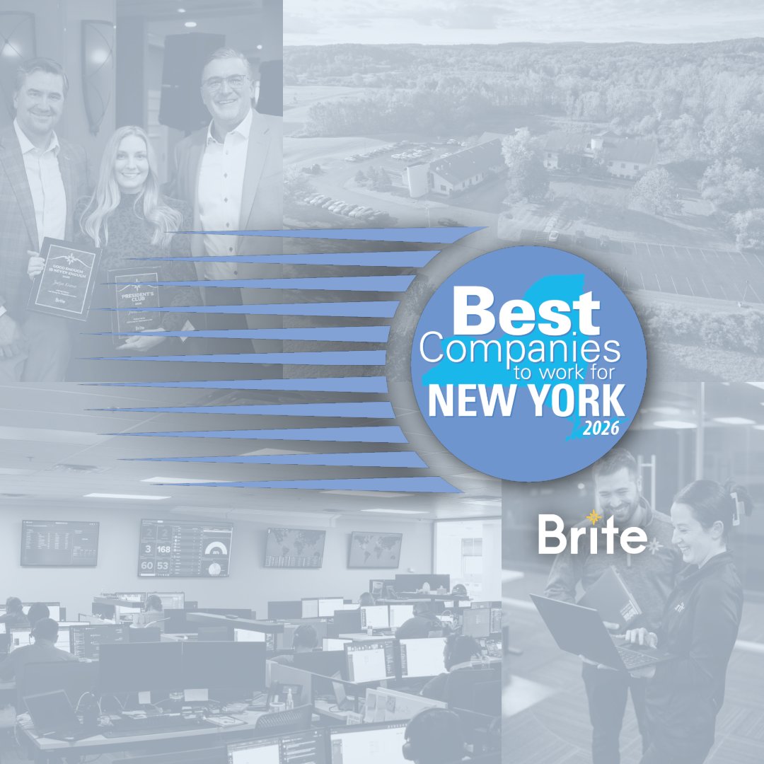 Exciting news!

We’re delighted to announce that Brite has been named among the Best Companies to Work for in New York in 2026!

Read the press release to learn more: hubs.ly/Q045_xgz0.