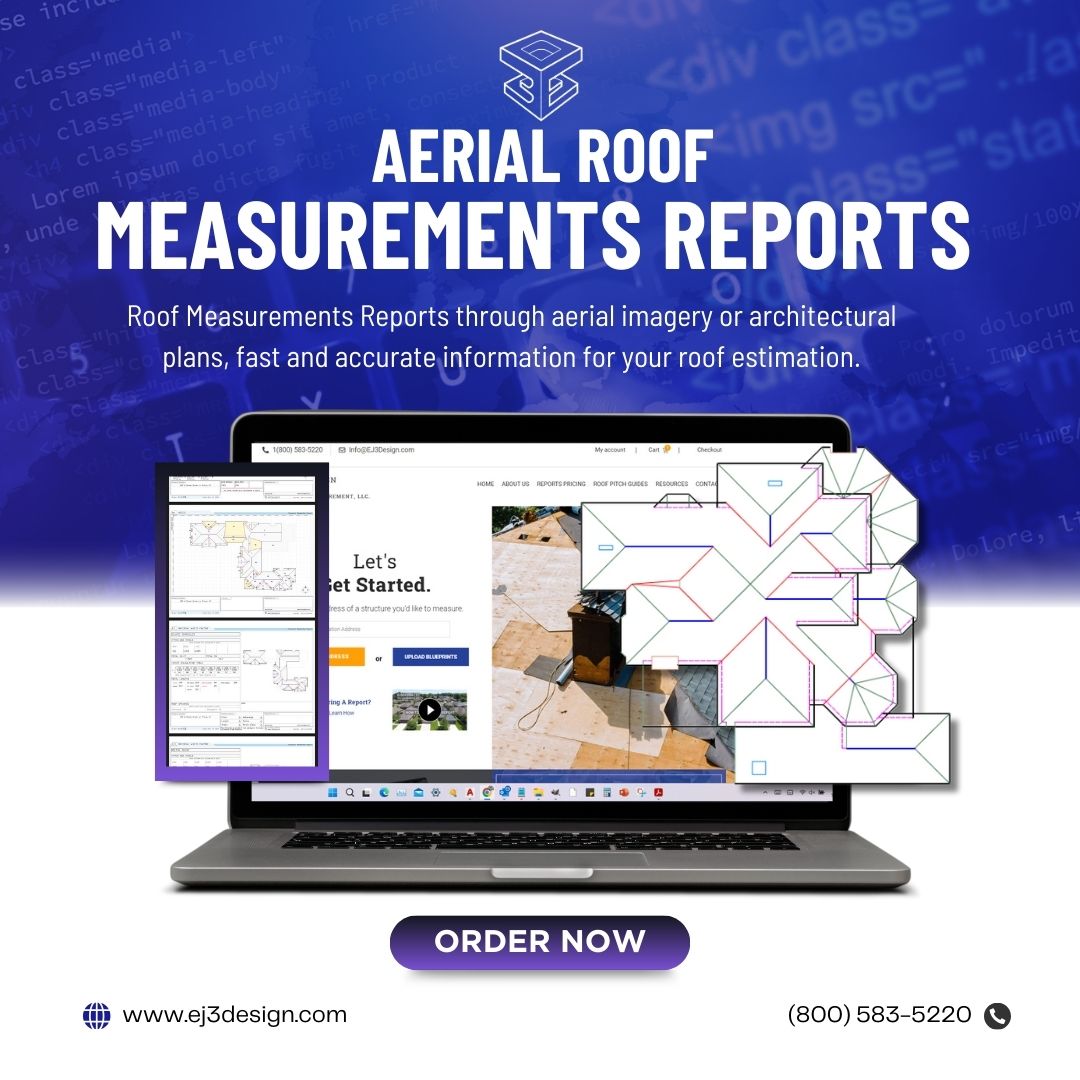 RoofMeasurement's tweet photo. EJ3Design offers professional roof, wall, and gutter measurement reports using aerial imagery and architectural plans, providing accurate diagrams and dimensions for roofing, siding, solar, and exterior projects. #contractors #roofing #RoofingContractor #ej3design #builder https://t.co/EboemWQy9F